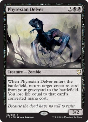 MTG - Phyrexian Delver - Commander 2018 - NM, English Magic FLAT RATE SHIP - Image 1 of 1
