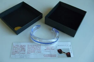Murano Glass Bangle Orig. Ladies Wrist Jewellery Unique Handmade Bracelets - Picture 1 of 12