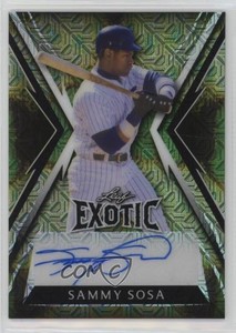 2023 Leaf Exotic Chameleon Mojo /5 Sammy Sosa #BA-SS4 Auto