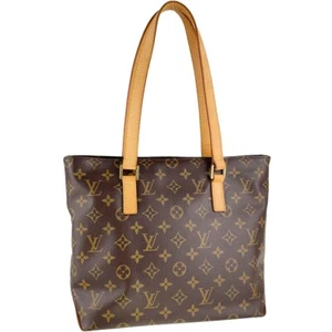 Bolso de Mano Louis Vuitton Monograma Cabas Piano Cuero Tela Marrón 2962 - Imagen 1 de 24
