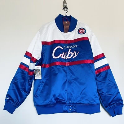Chaqueta Bomber Mitchell & Ness Chicago Cubs Retro Satén Talla 2XL Foto 1 de 4