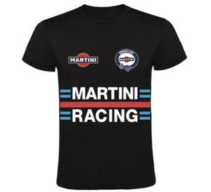 Camiseta Manga Martini Racing Competición camisa algodón polo negro desmo coche - Imagen 1 de 2