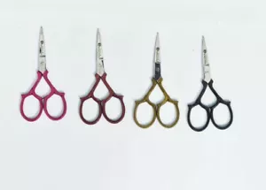 Scissors for Embroidery, Sewing, Craft and Art Work 4pieces set multicolor - Picture 1 of 5