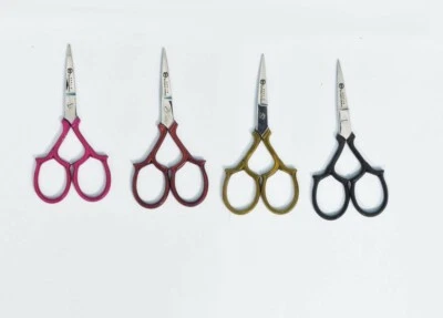  Scissors for Embroidery, Sewing, Craft and Art Work 4pieces set multicolor - Image 1 of 4