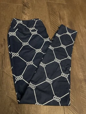 Charlie's Project Women's Leggings OS Navy Knots One Size Size 0-12 NWT - Image 1 of 2