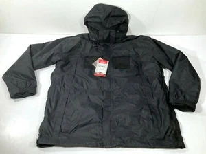 TRU-SPEC 2410 H2O PROOF WATERPROOF 3-IN-1 PARKA JACKET COAT W/ LINER BLACK LARGE - Picture 1 of 3