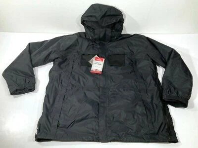 TRU-SPEC 2410 H2O PROOF WATERPROOF 3-IN-1 PARKA JACKET COAT W/ LINER BLACK LARGE - Image 1 of 3