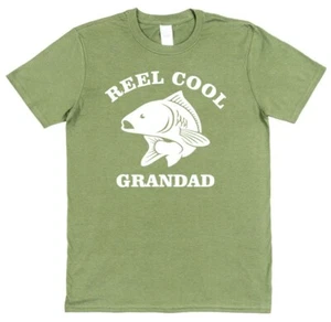 Camiseta de Pesca REEL COOL GRANDAD Divertida Camiseta para Hombre Camiseta Top Carpa Reino Unido Idea de Regalo - Imagen 1 de 4