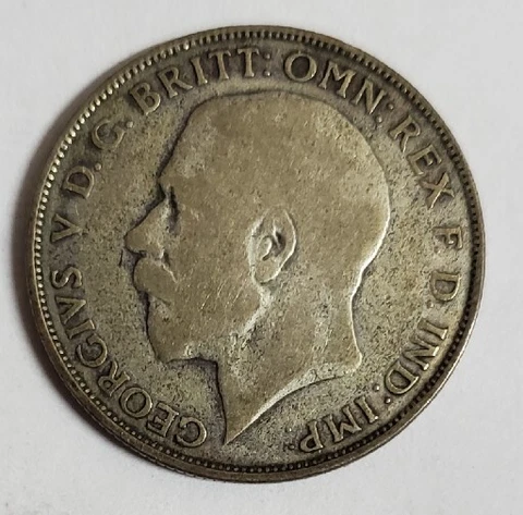 1923 UK British Silver Florin King George V Coin Cover