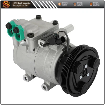 Compresor y embrague de aire acondicionado para Hyundai Accent 1,6 L L4 2001 2002 2003 2004 2005 Foto 1 de 4