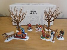 Dept 56 New England Village - Tapping The Maples - Set of 7
