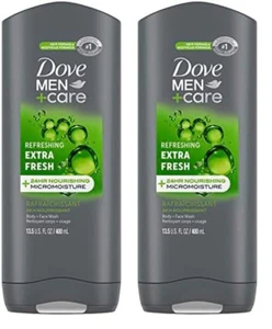 HOMBRE + CUIDADO Jabón Corporal y Facial para Piel Fresca y Saludable Limpieza Extra Fresca - Imagen 1 de 12