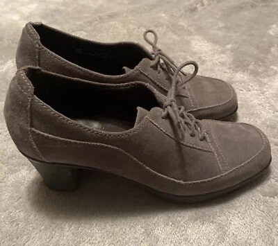 CLARKS BENDABLES 80896 Gray Suede Pumps Womens Size US 7.5M Halloween Witch Shoe - Image 1 of 4