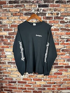 Vintage Remington Long Sleeve Graphic T-shirt, Faded Black, Size XL - Picture 1 of 5
