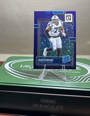 Ikem Ekwonu 2022 Panini Donruss Optic 11/15 Purple Stars FOTL Prizm #253 RC - Image 1 of 2