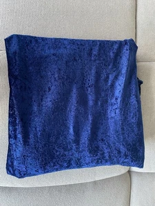 Pannesamt Dunkelblau ca. 3,20m x 1,60m Gebraucht Sehr Guter Zustand - Bild 1 von 4