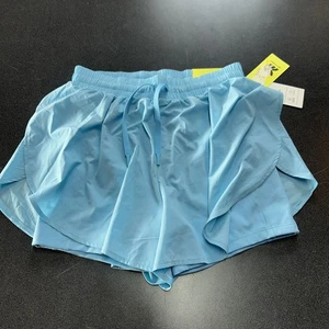NWT~ All in Motion sz XS Blue High Rise 3" Woven Run shorts Liner Piping - Picture 1 of 7