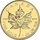 CANADA GOLD MAPLE LEAF 1 OZ $50 .9999 FINE RANDOM YEAR CANADA GOLD MAPLE LEAF 1 OZ $50 .9999 FINE RANDOM YEAR