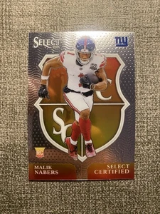 2024 Panini Select - Select Certified Rookies Malik Nabers #6 New York Giants RC - Bild 1 von 2