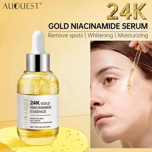 24K Gold Niacinamide Serum Hyaluronic Acid Whitening Anti-Aging Skin Care - Picture 1 of 6