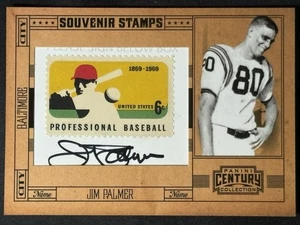 2010 Panini Century Collection Souvenir Stamps Auto Jim Palmer 5/5 #67 Orioles - Picture 1 of 7