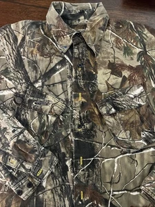 Whitewater Shirt Mens Large L Real Tree Pro Series Camo Hunting Button Up - Picture 1 of 6