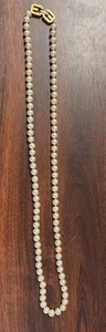 Vintage Givenchy 1977 Faux Pearl NECKLACE 28" - Picture 1 of 3