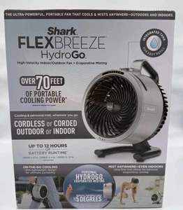 Shark FlexBreeze HydroGo Portable Evaporative Misting Fan for Indoor/Outdoor - Picture 1 of 8