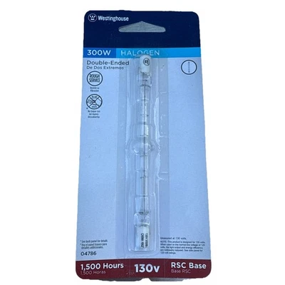 Westinghouse Lighting 300W 1,500 Hours Double Ended Bulb #04786 - Image 1 of 2