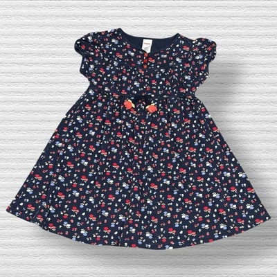 Gymboree Holland Days Tulip Dress Girls 7 Blue Floral 2007 Vintage Spring - Image 1 of 4