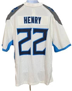 Nueva con etiquetas NFL On Field Nike XXL Tennessee Titans Derrick Henry #22 Blanco Azul Jersey - Imagen 1 de 9