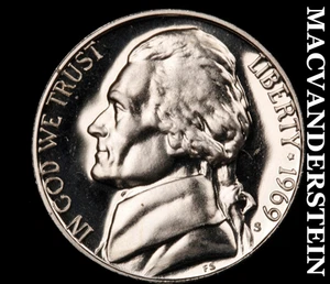 1969-S Jefferson Nickel-Choice Gem Proof No Reserve #KLB2197 - Picture 1 of 2