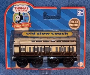Tren ferroviario de madera Thomas & Friends antiguo autobús lento nuevo en paquete 2007 - Imagen 1 de 3