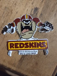 Vintage NFL Washington Redskins "Taz" Football Kühlschrank Gummimagnet 1993 selten - Bild 1 von 4