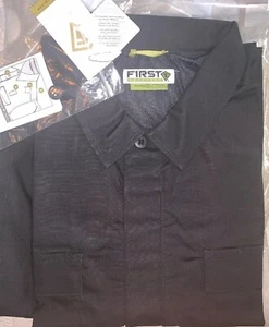 NUEVO CON ETIQUETAS First Tactical Hombres Especialista Bdu Camisa Manga Corta Ems Talla 4xl Negra - Imagen 1 de 4