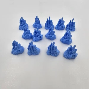Disney Princess / Monopoly - Replacement Castles - 13 LIGHT BLUE CASTLES - Picture 1 of 1