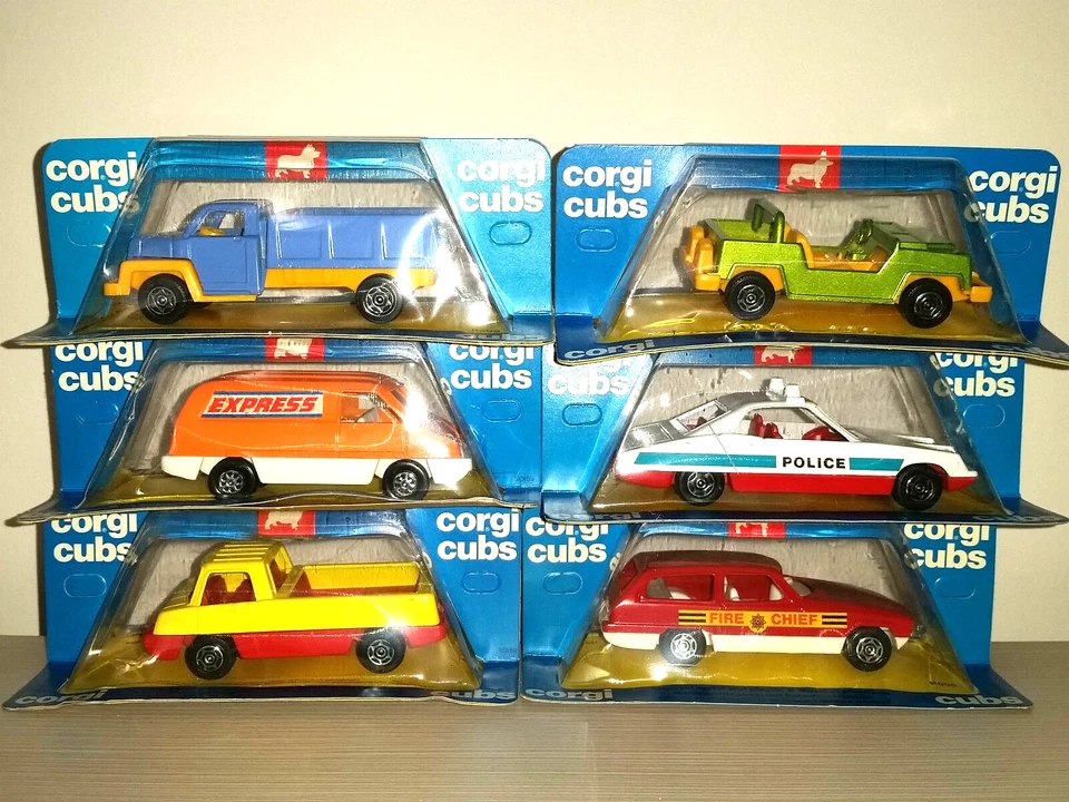 CORGI CUBS OBSOLETO 1/43 6 AUTOMODELLI - Immagine 1 di 1