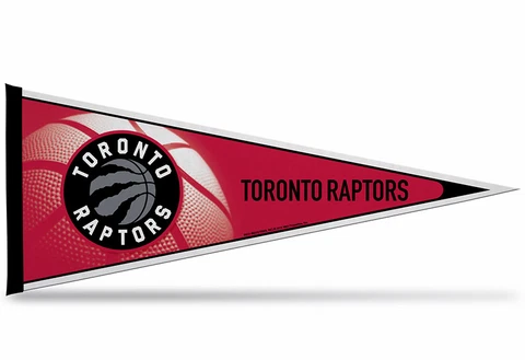 New NBA Toronto Raptors Pennant 12"x30" made in USA Banner Flag Cover