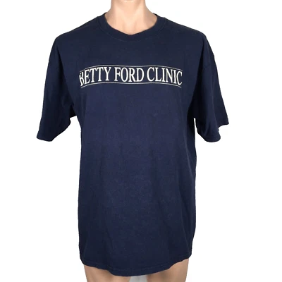 90s VINTAGE BETTY FORD CLINIC REHAB T-SHIRT SZ XL DRUGS ALCOHOL TREATMENT CENTER - Image 1 of 4