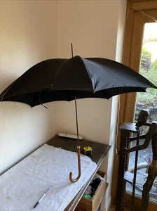 Vintage Gold Banded F D Watling Umbrella  - Picture 1 of 10