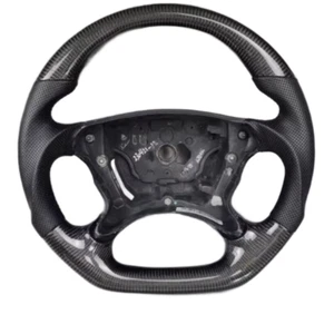 Carbon Fiber Steering Wheel Fit For Mercedes-Benz R230 W219 GLS W211 CLK G55 E55 - Picture 1 of 5