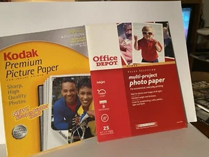 Kodak 50+ Sheets Gloss Picture Photo Paper - 8 1/2" x 11" White - Picture 1 of 1