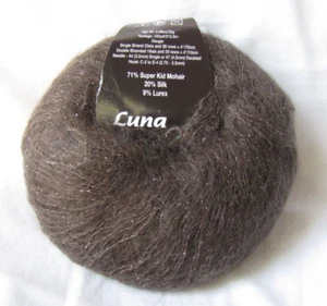 Stacy Charles LUNA Mohair/Silk blend - Color #15 Chocolate w/silver sparkle -NWT - Picture 1 of 2