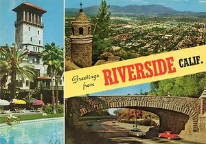 MULTIVIEW NAME BAND-GREETINGS FROM RIVERSIDE,CA - Picture 1 of 2