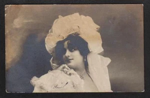 Actress Music Theatre Costume Hat PC Traveled 1904 - Picture 1 of 1