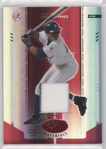 2004 Leaf Certified Materials Red Mirror Bat /100 Alfonso Soriano #209