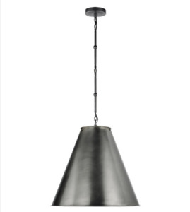 Thomas O'Brien Visual Comfort Goodman Pendant Ceiling Light Brushed Nickel