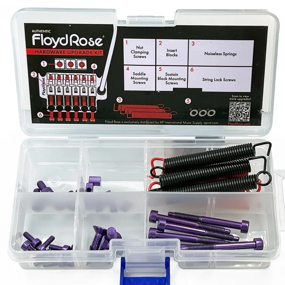 FLOYD ROSE FRUK1-SS-PL Color Stainless Steel Hardware Upgrade Kit Violet - Photo 1/1