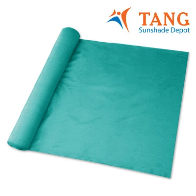 8' Shade Cloth Fabric Roll Fence Screen Balcony Garden Shelter Cover Turquoise - Image 1 of 4