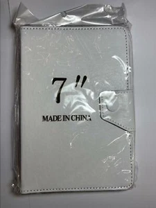 7" White Leather Case for ZT-280 C71 Zenithink upad Android Tablet - Picture 1 of 8